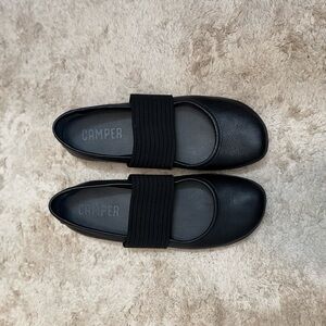 Camper Black Mary Jane Flats